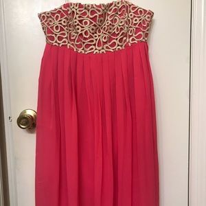 Lilly Pulitzer strapless cocktail dress